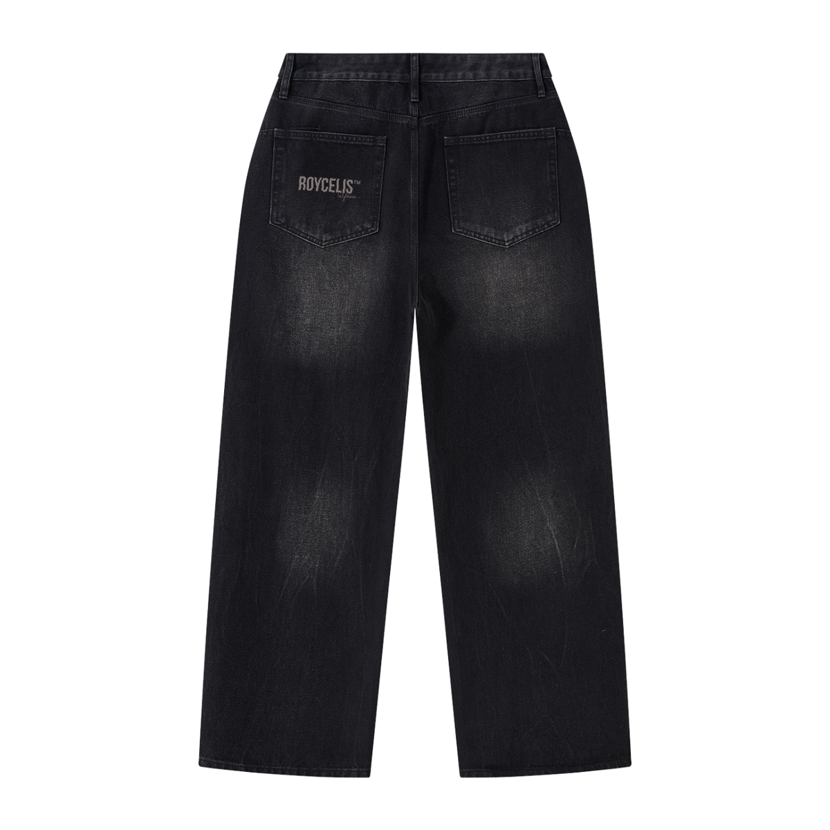 Men's Vintage Wash Wide Leg Jeans
